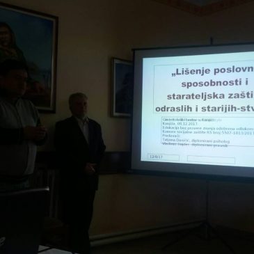 СТРУЧНИ СКУП У ГЕРОНТОЛОШКОМ ЦЕНТРУ КАЊИЖА